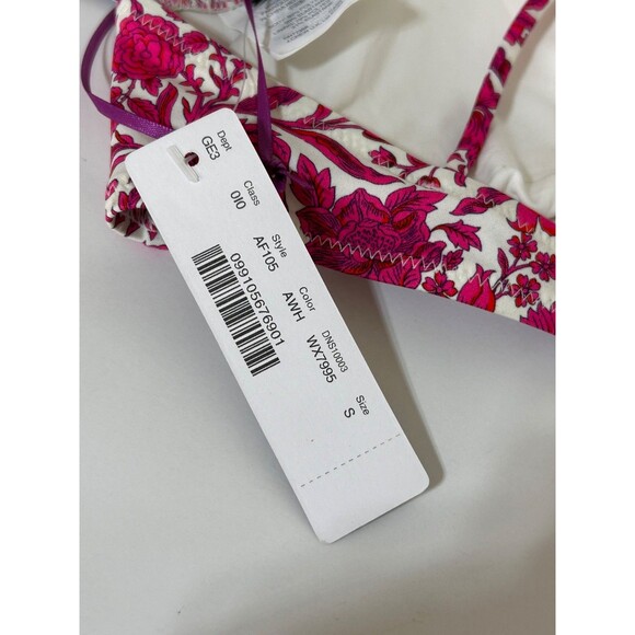 NWT J Crew Swimsuit Size S Liberty London Bikini Top Swim Roses - Picture 5 of 7